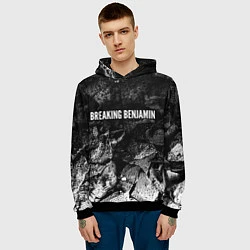 Толстовка-худи мужская Breaking Benjamin black graphite, цвет: 3D-черный — фото 2