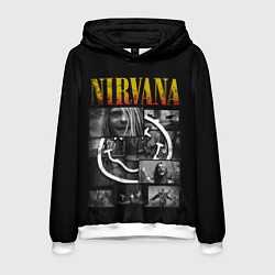 Толстовка-худи мужская Nirvana forever, цвет: 3D-белый