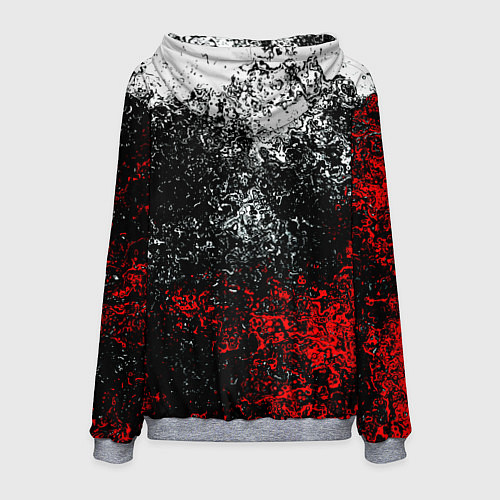 Мужская толстовка Россия имперская брызги красок / 3D-Меланж – фото 2