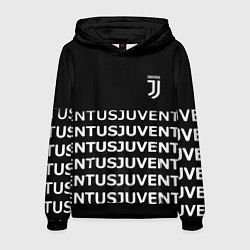 Толстовка-худи мужская Juventus pattern fc club steel, цвет: 3D-черный