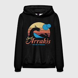 Толстовка-худи мужская Арракис Дюна Шаи-Хулуд, цвет: 3D-черный