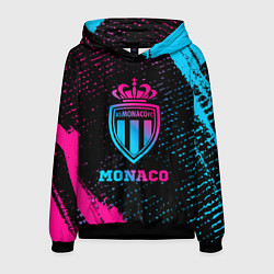 Толстовка-худи мужская Monaco - neon gradient, цвет: 3D-черный