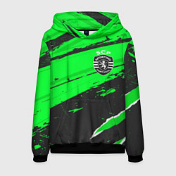 Толстовка-худи мужская Sporting sport green, цвет: 3D-черный