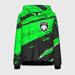 Толстовка-худи мужская AEK Athens sport green, цвет: 3D-черный
