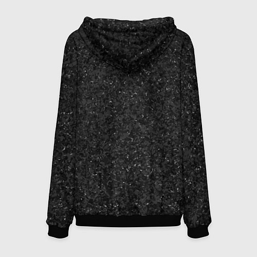 Мужская толстовка Текстура мокрый асфальт тёмный серый / 3D-Черный – фото 2