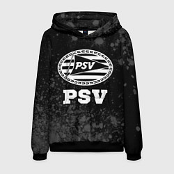 Толстовка-худи мужская PSV sport на темном фоне, цвет: 3D-черный