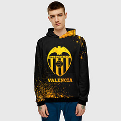 Толстовка-худи мужская Valencia - gold gradient, цвет: 3D-черный — фото 2