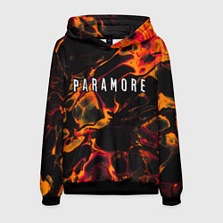 Толстовка-худи мужская Paramore red lava, цвет: 3D-черный