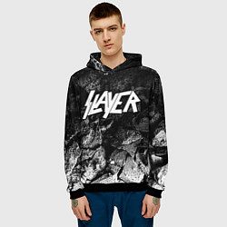 Толстовка-худи мужская Slayer black graphite, цвет: 3D-черный — фото 2