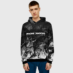 Толстовка-худи мужская Imagine Dragons black graphite, цвет: 3D-черный — фото 2