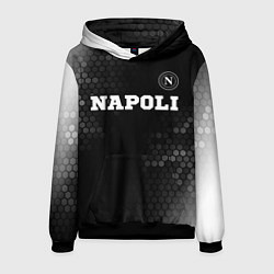 Толстовка-худи мужская Napoli sport на темном фоне посередине, цвет: 3D-черный