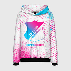 Толстовка-худи мужская Hoffenheim neon gradient style, цвет: 3D-черный