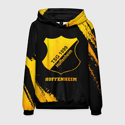 Толстовка-худи мужская Hoffenheim - gold gradient, цвет: 3D-черный