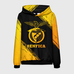 Толстовка-худи мужская Benfica - gold gradient, цвет: 3D-черный