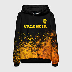 Толстовка-худи мужская Valencia - gold gradient посередине, цвет: 3D-черный