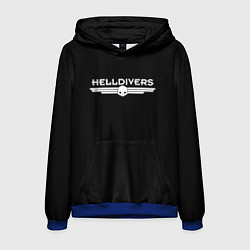 Толстовка-худи мужская Helldivers Logo, цвет: 3D-синий