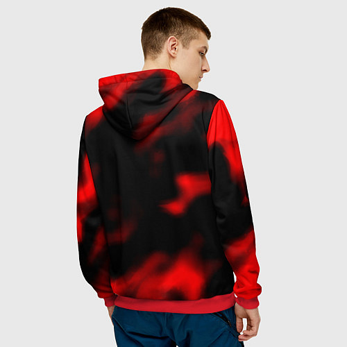 Мужская толстовка Ghost of Tsushima огненный стиль / 3D-Красный – фото 4