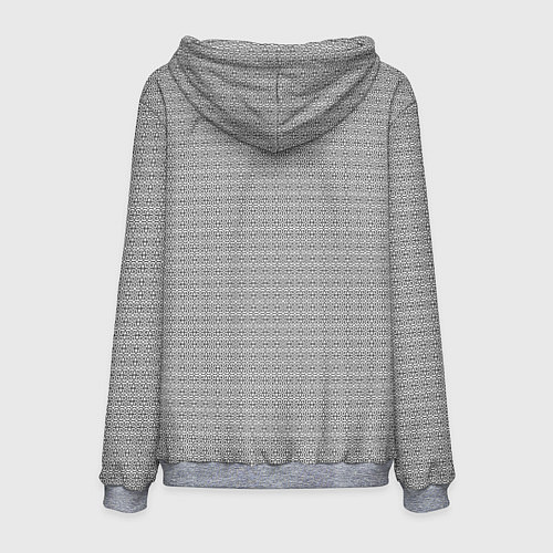 Мужская толстовка Черно-белый узор в стиле ар-деко / 3D-Меланж – фото 2