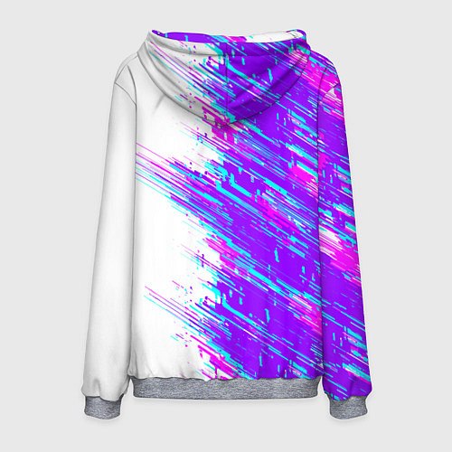 Мужская толстовка Neon glitch / 3D-Меланж – фото 2