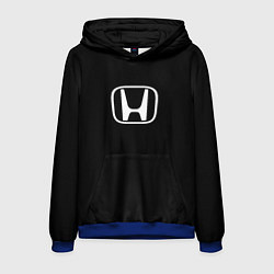 Толстовка-худи мужская Honda white logo, цвет: 3D-синий