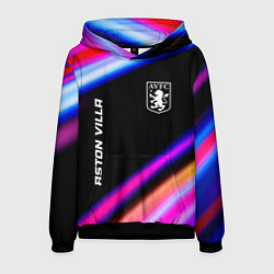 Толстовка-худи мужская Aston Villa speed game lights, цвет: 3D-черный
