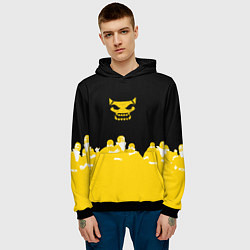 Толстовка-худи мужская Боевой отряд Полный провал Fighter D, цвет: 3D-черный — фото 2
