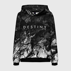 Толстовка-худи мужская Destiny black graphite, цвет: 3D-черный