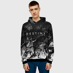 Толстовка-худи мужская Destiny black graphite, цвет: 3D-черный — фото 2
