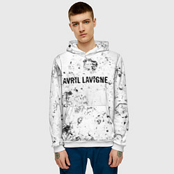 Толстовка-худи мужская Avril Lavigne dirty ice, цвет: 3D-белый — фото 2