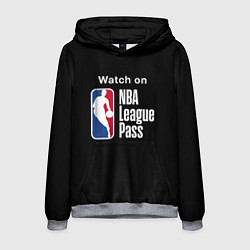 Толстовка-худи мужская НБА лига, цвет: 3D-меланж