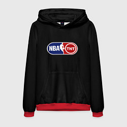 Толстовка-худи мужская NBA logo tnt, цвет: 3D-красный