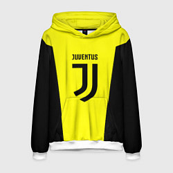 Толстовка-худи мужская Juventus sport geometry yellow, цвет: 3D-белый