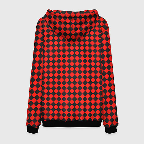 Мужская толстовка Паттерн черных квадратов / 3D-Черный – фото 2