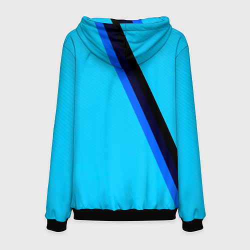 Мужская толстовка Россия спортивная геометрия / 3D-Черный – фото 2