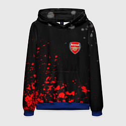 Толстовка-худи мужская Arsenal spash, цвет: 3D-синий