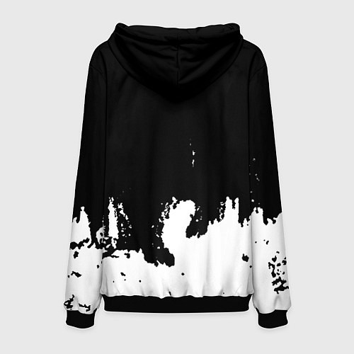 Мужская толстовка Контра белые лого / 3D-Черный – фото 2