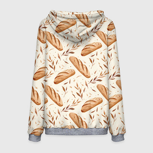 Мужская толстовка Паттерн багет / 3D-Меланж – фото 2