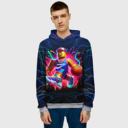 Толстовка-худи мужская Roblox баскетболист, цвет: 3D-меланж — фото 2