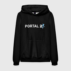 Толстовка-худи мужская Portal 2 logo, цвет: 3D-черный