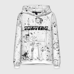 Толстовка-худи мужская Scorpions dirty ice, цвет: 3D-белый