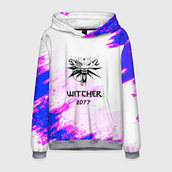 Толстовка-худи мужская The Witcher colors neon, цвет: 3D-меланж