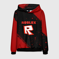 Толстовка-худи мужская Roblox текстура мобайл гейм, цвет: 3D-черный