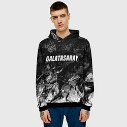 Толстовка-худи мужская Galatasaray black graphite, цвет: 3D-черный — фото 2