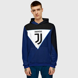 Толстовка-худи мужская Juventus sport geometry color, цвет: 3D-синий — фото 2