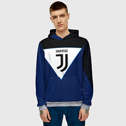 Толстовка-худи мужская Juventus sport geometry color, цвет: 3D-меланж — фото 2