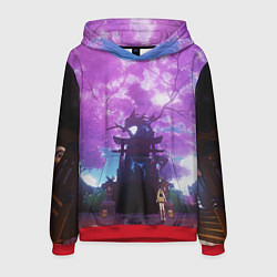 Толстовка-худи мужская Genshin Impact Сакура Наруками, цвет: 3D-красный