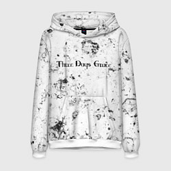 Толстовка-худи мужская Three Days Grace dirty ice, цвет: 3D-белый