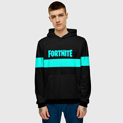 Толстовка-худи мужская Fortnite line, цвет: 3D-черный — фото 2