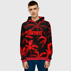 Толстовка-худи мужская Fortnite tropic red, цвет: 3D-красный — фото 2