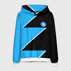 Толстовка-худи мужская Napoli fc geometry blue, цвет: 3D-белый